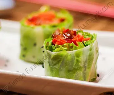 Rice paper rolls de pescado