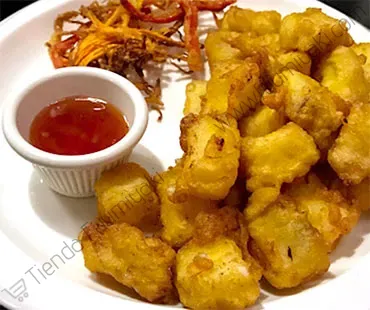 Bocados de tempura de pescado