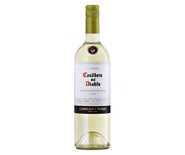 Vino blanco Casillero del Diablo