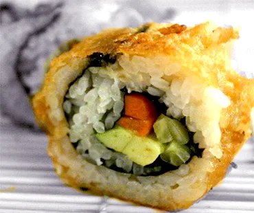 Sushi Tempura Roll de vegetales