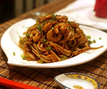 Yakisoba de Camarones